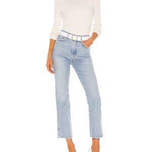 Agolde Light Blue Straight Leg Jeans